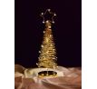 HVĚZDNÝ ZÁZRAK | zlatý drátkový svítící LED stromek | 36 cm