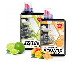 Sada AQUATIX 1+1 | gel do myčky | 115 mytí | ULTRA RAPID + ALL INCLUSIVE