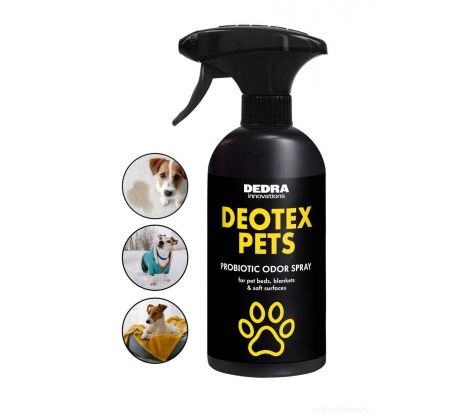 Probiotický sprej na pelíšky, deky & čalounění pro mazlíčky | DEOTEX® PETS SPRAY | neutralizuje pachy, osvěžuje & bezpečný pro zvířata | 500 ml