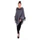 EVELIN dámské pončo, šedé