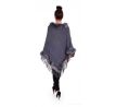 EVELIN dámské pončo, šedé