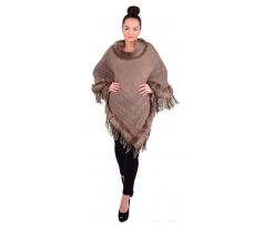 EVELIN dámské pončo, přírodní