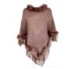 EVELIN dámské pončo, přírodní