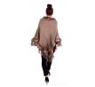 EVELIN dámské pončo, přírodní