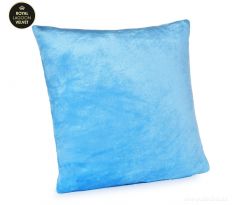 LAGOON VELVET | potah na polštář 45 × 45 cm | lesklý sametový efekt & měkké mikrovlákno | světle modrý