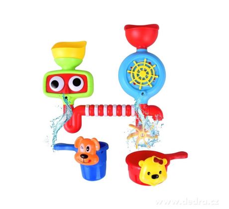 Hračka do vody a vany, s otočným vodním mlýnkem