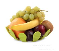 2v1 tvarovatelný pružný koš na ovoce nebo podhrncovník, kov a silikon