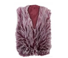 MAUREEN kožešinová, vesta - fialová