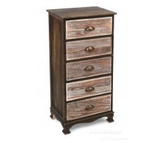 Dřevěná komoda, s 5 zásuvkami