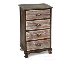 Dřevěná komoda, se 4 zásuvkami