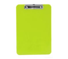 OFFICE | Podložka s klipem na dokumenty A4 | tvrdý plast | zelená