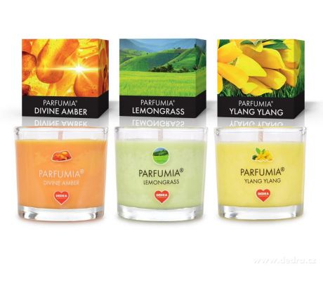 LEGENDS | sada 3 votivních svíček D | PARFUMIA® | 3×55 ml