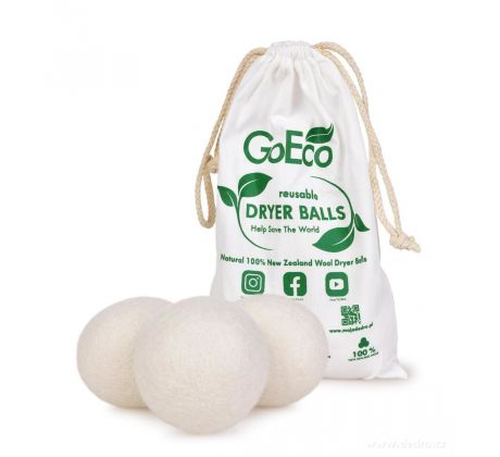 SUŠIČKOKOULE | přírodní vlněné koule do sušičky | 3 ks | GoEco®