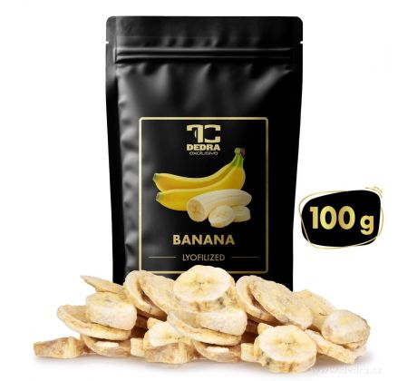 KŘUPAVÉ BANÁNY | lyofilizované plátky, ovoce sušené mrazem | 100 g