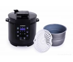 COMBIVAR® EASY | Multifunkční elektrický tlakový hrnec 6 L | vaření, smažení & pomalé dušení | nepřilnavý povrch BIOPAN®