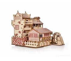 22 cm skládací dřevěná stavebnice DŘEVĚNÝ MLÝN