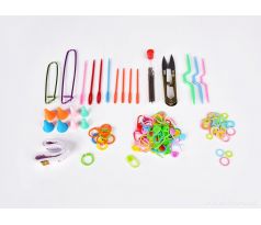 118 dílná sada na pletení a háčkování