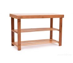 BAMBUSOVÝ BOTNÍK/LAVICE se 2 policemi GoEco® ornament