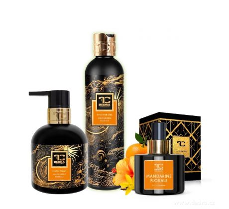 MANDARINE FLORALE | dárková sada EDP + tekuté mýdlo + sprchový gel | 1+2 ZDARMA