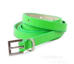 Úzký dámský pásek, neonově zelený