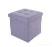 SEDACÍ BOXER | skládací taburet s úložným prostorem | vel. L | lila melange