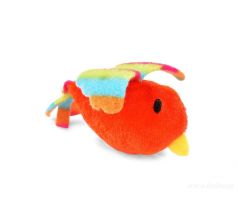 ORANŽOVÝ PTÁČEK, pípací hračka pro kočky a psy