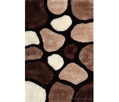 SHARON 3D KOBEREC, hnědé, 140x200 cm