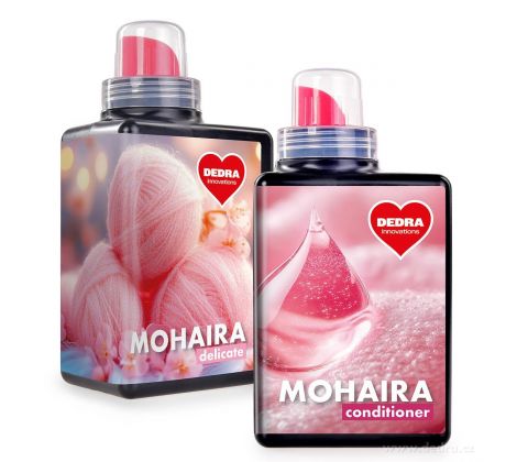 MOHAIRA | sada 1+1 | prací gel + kondicionér | péče pro jemné prádlo, úplety & kašmír | 2×500 ml