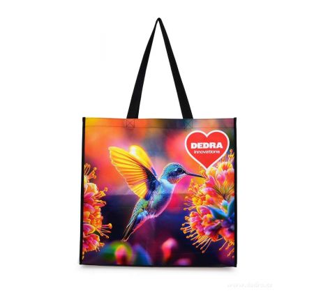 MEGA TAŠKA COLIBRI | 30 L | pevná laminovaná nákupní taška | 4 pevná ucha