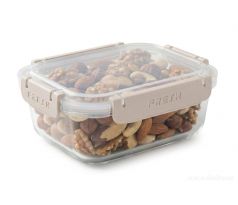 CVAK&CVAK | Skleněná dóza na potraviny 600 ml | béžová