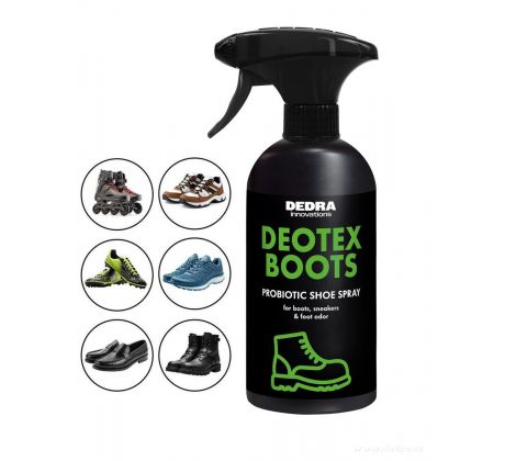 Probiotický sprej na obuv proti zápachu | DEOTEX® BOOTS | neutralizuje pachy, chrání & osvěžuje | 500 ml