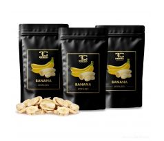 Rodinné balení 3×100 g | KŘUPAVÉ BANÁNY | lyofilizované plátky, ovoce sušené mrazem