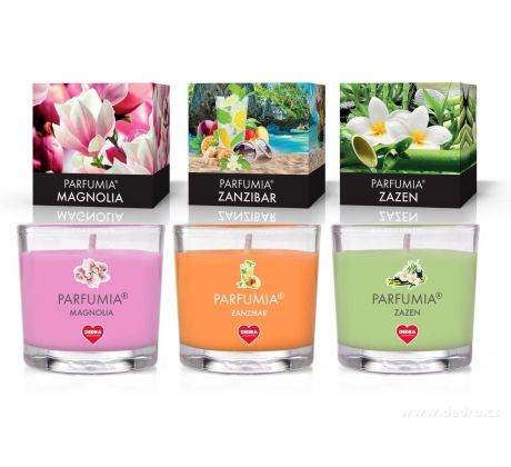 LEGENDS | sada 3 votivních svíček C | PARFUMIA® | 3×55 ml