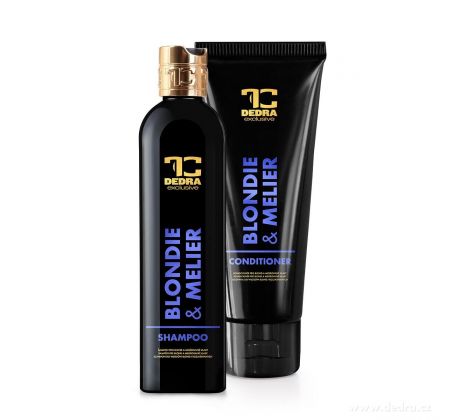 SADA 1+1 | BLONDIE & MELIER | šampón a kondicionér s fialovým pigmentem pro blond a melírované vlasy | neutralizace žlutých tónů