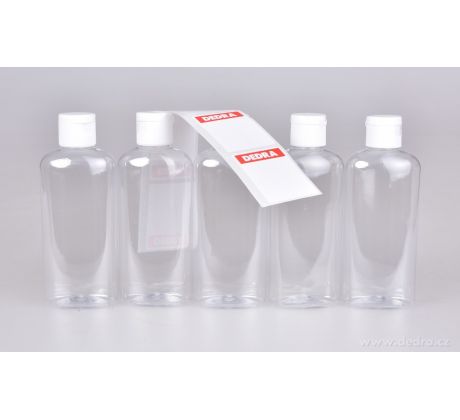 LABSET | 5 ks vzorkových lahviček se štítky | 100 ml | na vzorky parfémů, kosmetiky & čisticích prostředků