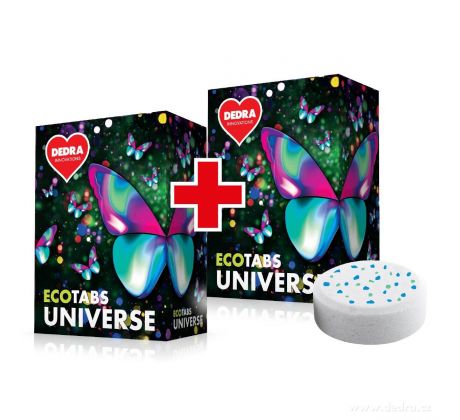 Sada 1+1 EKO tablety na bílé i barevné prádlo ECOTABS UNIVERSE | 52 tablet