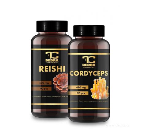 MUSHROOM DUO | vitální houby pro imunitu & vitalitu | reishi & cordyceps