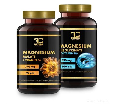 MAGNESIUM DUO | doporučená kombinace malátu & bisglycinátu doplněná o vitamin B6