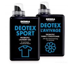 Sada 1+1 | DEOTEX® probiotický prací gel na sportovní & funkční oblečení + probiotický kondicionér na prádlo | 1050 + 1000 ml
