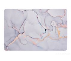 SPA | ULTRASAVÁ křemelinová koupelnová předložka | rychleschnoucí & protiskluzová | 60 × 90 cm | šedo-zlatý mramor
