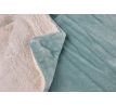 LAGOON DREAM | dvouvrstvá luxusní přikrývka 150 × 200 cm | LAGOON VELVET & hebká imitace beránka | tyrkysová