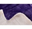 LAGOON DREAM | dvouvrstvá luxusní přikrývka 150 × 200 cm | LAGOON VELVET & hebká imitace beránka | fialová