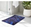 SPA | ULTRASAVÁ křemelinová koupelnová předložka | rychleschnoucí & protiskluzová | 60 × 90 cm | geometrix blue