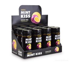 Sada 12 ks MINT KISS | marakujovo-mátové osvěžující pastilky bez cukru | maracuja mint | 28 g x 12