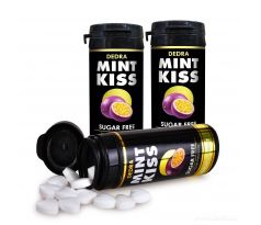 Sada 2+1 | MINT KISS |  marakujovo-mátové osvěžující pastilky bez cukru | maracuja mint | 28 g x 3