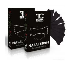1+1 NASAL STRIPS | nosní pásky pro lepší dýchání | 2 × 30 ks | černé