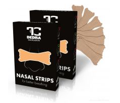 1+1 NASAL STRIPS | nosní pásky pro lepší dýchání | 2 × 30 ks | béžové
