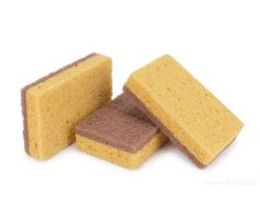 2+1 ZDARMA | COCO CELL | Houbička z jemné celulózy s přírodní kokosovou vrstvou | 3 kusy