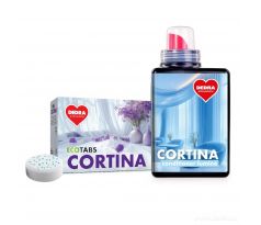 SADA 1+1 CORTINA | EKO prací tablety na záclony, krajky a bílé spodní prádlo & avivážní kondicionér na záclony a krajky
