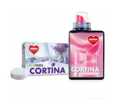 SADA 1+1 CORTINA | EKO prací tablety na záclony, krajky a bílé spodní prádlo & tužidlo na záclony a krajky